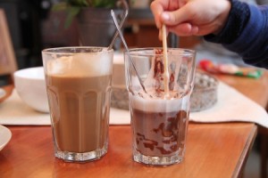 latte og sjokolade