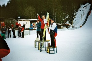 På pallen i Harrachov